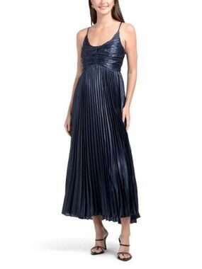 Nicole Miller | Dresses | Nicole Miller Techno Metal Gown Size | Poshmark